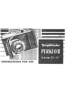 Voigtlander Perkeo 2 manual. Camera Instructions.
